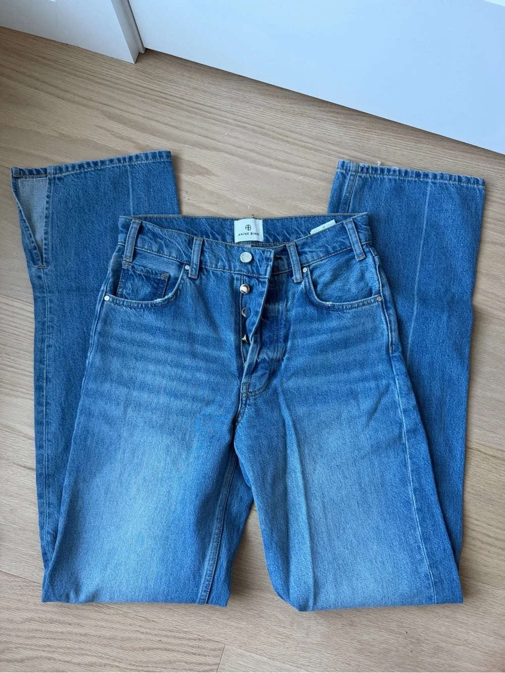 Anine Bing Roy Jeans in Nordic Blue - Picture 2 of 6